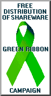 Free Distribution of Shareware Green Ribbon Campaign